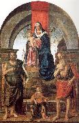 Palmezzano, Marco Virgin and Child Enthroned between Saints John the Baptist and Jerome china oil painting artist